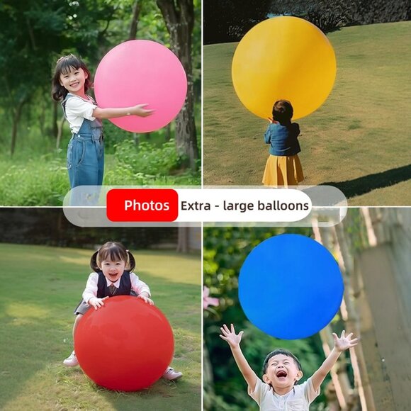 2X 36" Extra - Large Colored Balloons, Suitable for Taking Pictures in the Park - Picture 2 of 8